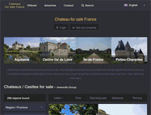 Tablet Screenshot of chateau-for-sale-france.com